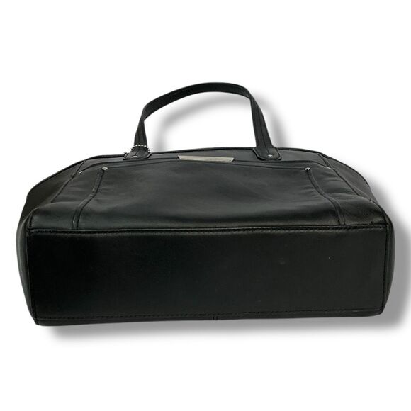 Coach Taylor Bette Classic Black Leather Mini Tote Shoulder Bag Handbag - Picture 5 of 9